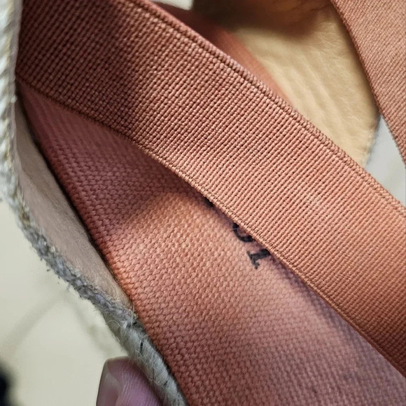 Maypol Spain  Genuine Leather Suede Upper Coral Terracotta Wedges Sandals size 9 - Picture 5 of 6